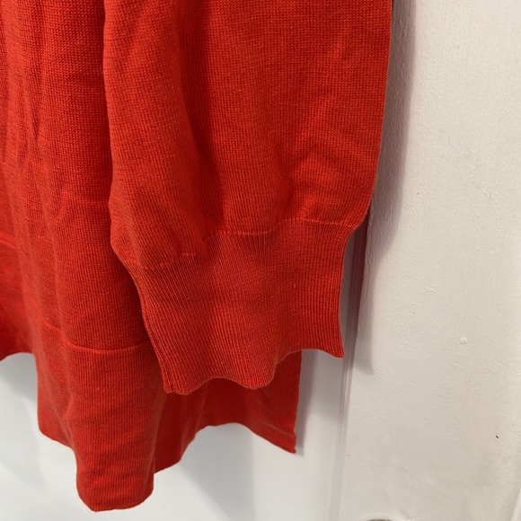 NWT Lauren Ralph Lauren Women V-Neck Hi-Low All Season Sweater in Orange Size 2X - Picture 3 of 6